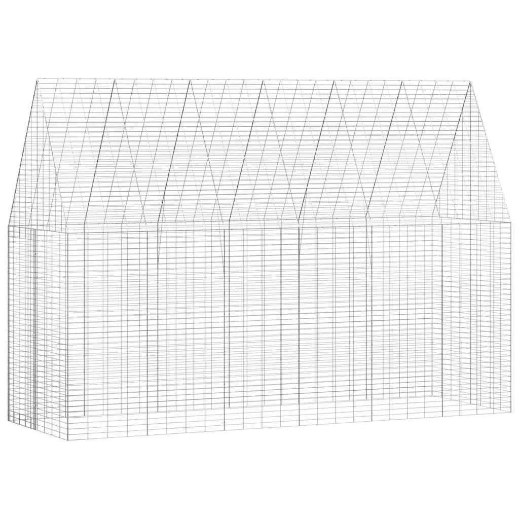 Small Animal Outdoor Cage Galvanised Steel 300x100x210cm