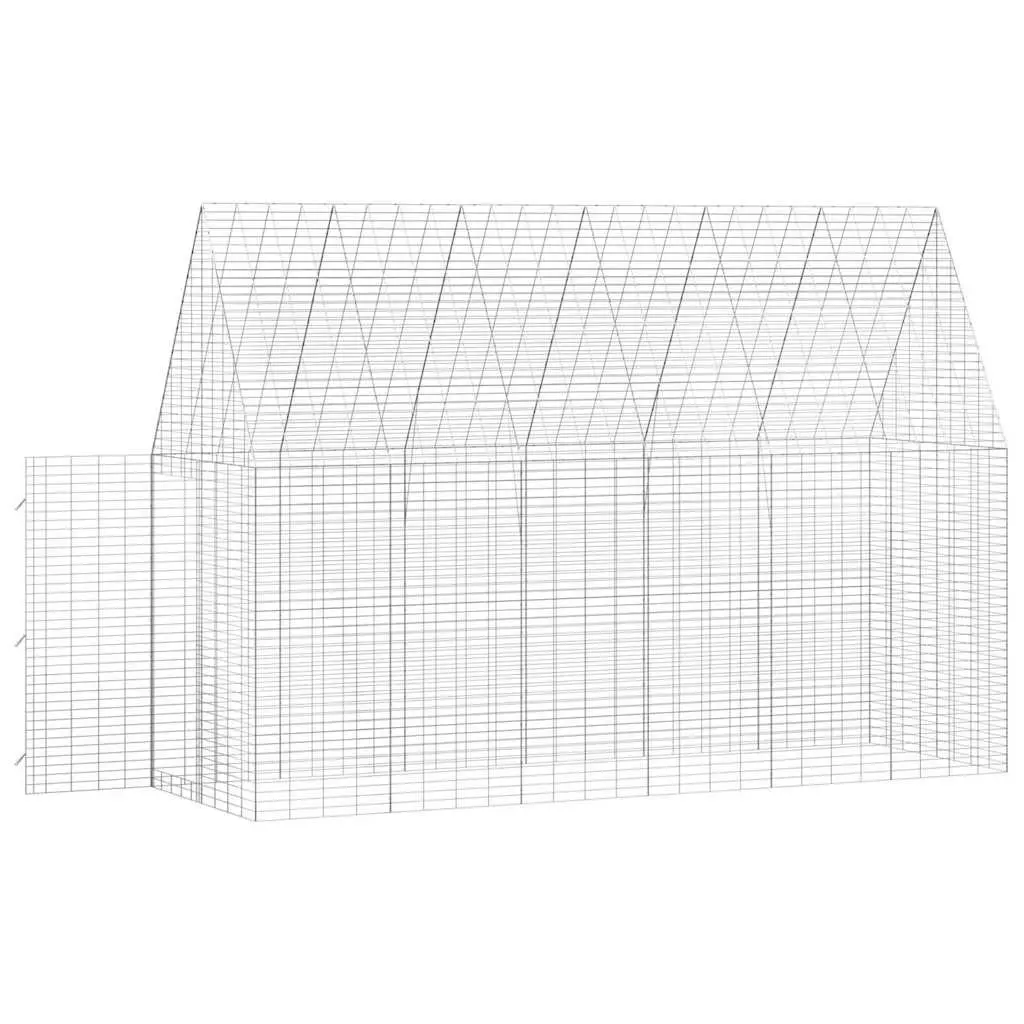 Small Animal Outdoor Cage Galvanised Steel 300x100x210cm