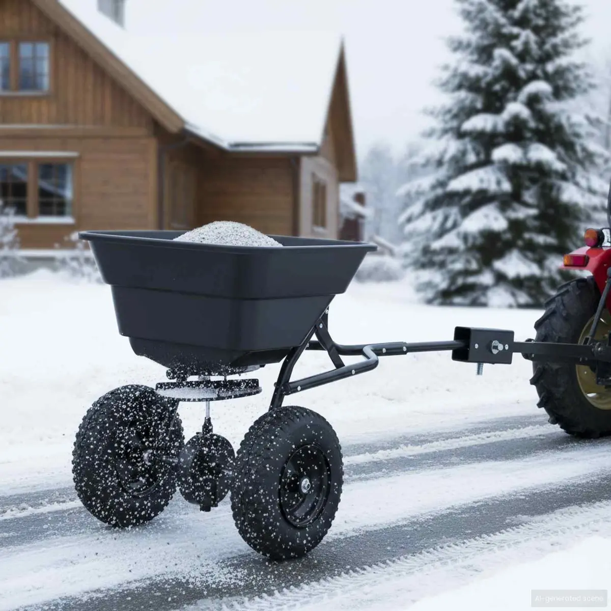 Black Lawn Spreader for Easy Gardening