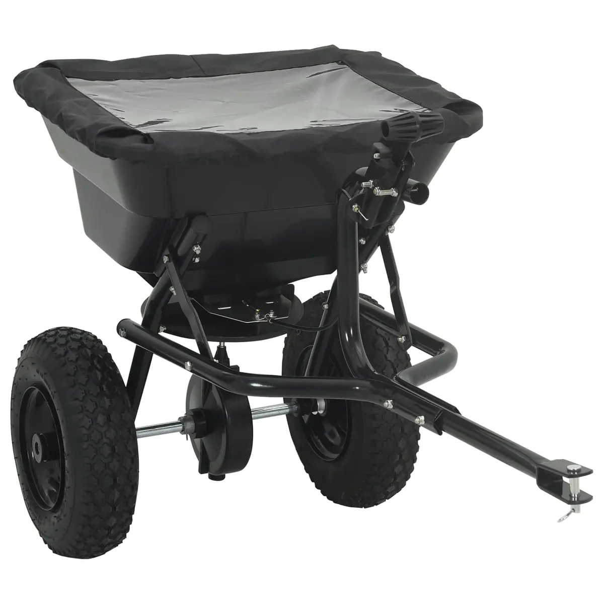 Black Lawn Spreader for Easy Gardening