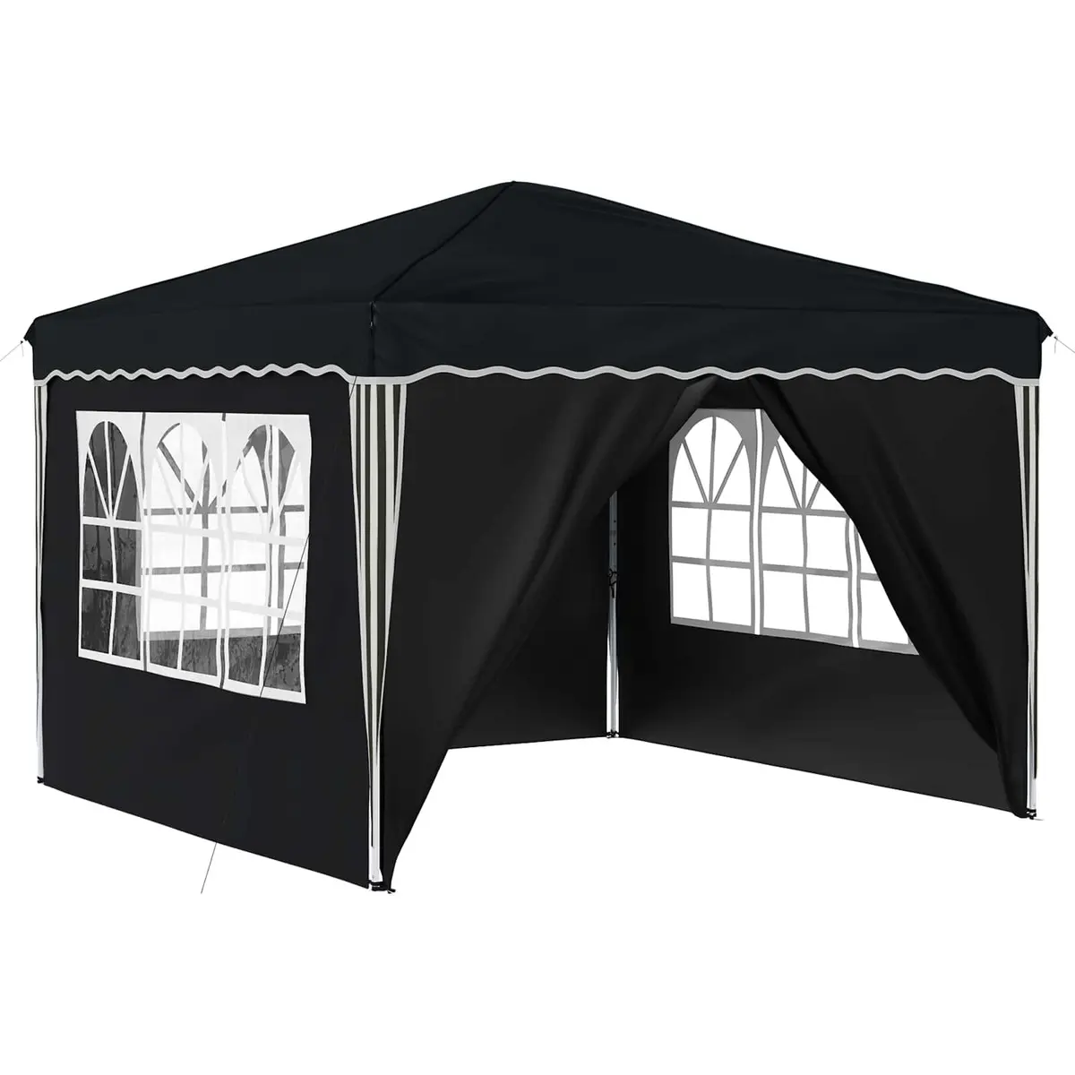 Pop-up Party Tent Outdoor Gazebo Shelter Anthracite Oxford Fabric 288x288x245cm