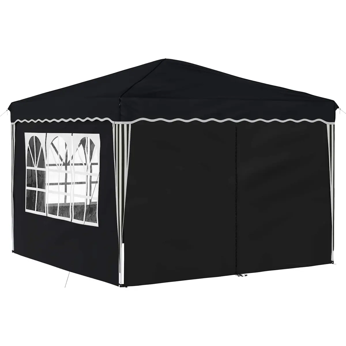 Pop-up Party Tent Outdoor Gazebo Shelter Anthracite Oxford Fabric 288x288x245cm