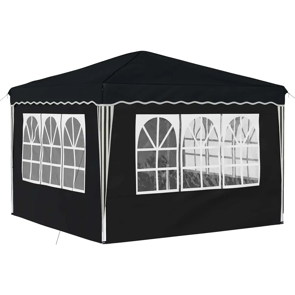 Pop-up Party Tent Outdoor Gazebo Shelter Anthracite Oxford Fabric 288x288x245cm