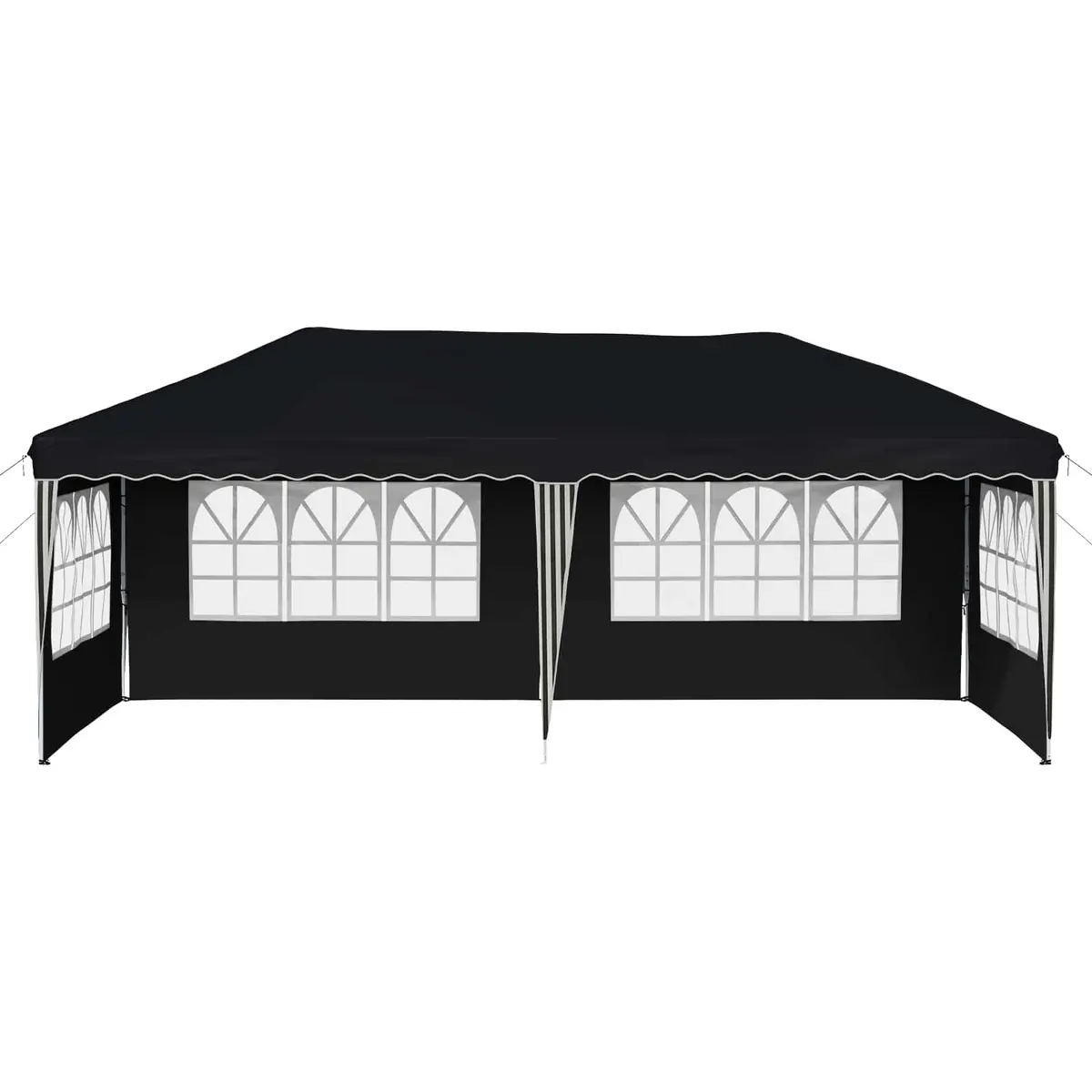 Pop-up Party Tent Quick Setup Waterproof 575x289x245cm Anthracite Outdoor Garden Canopy