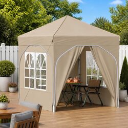 Friendly Cream Pop-up Tent 192x192cm for All Seasons