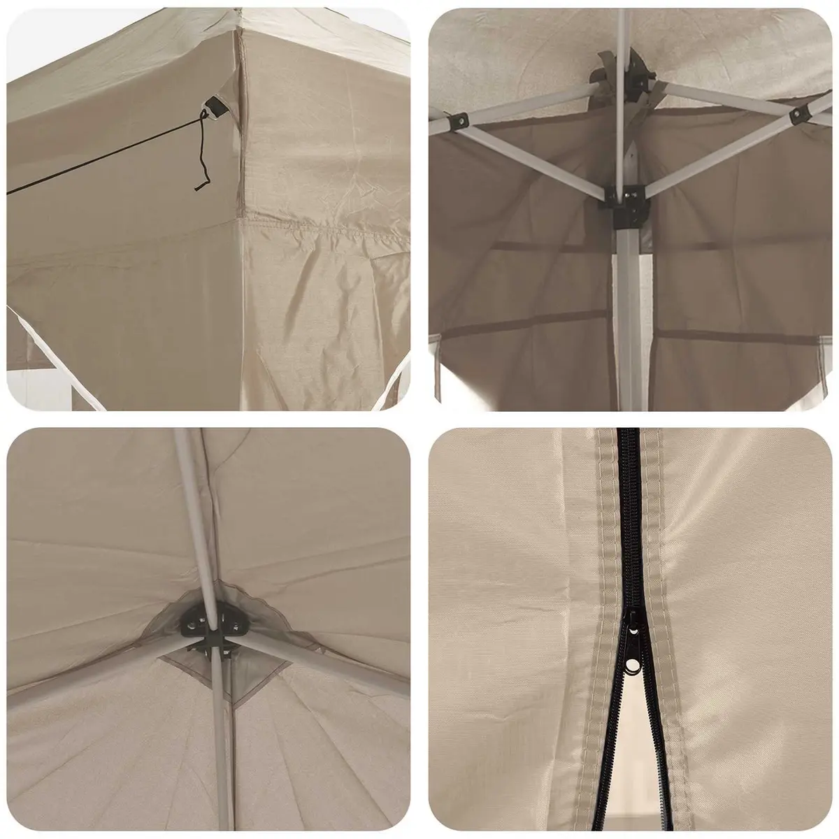 Pop-up Party Tent Waterproof UV Resistant 192x192cm