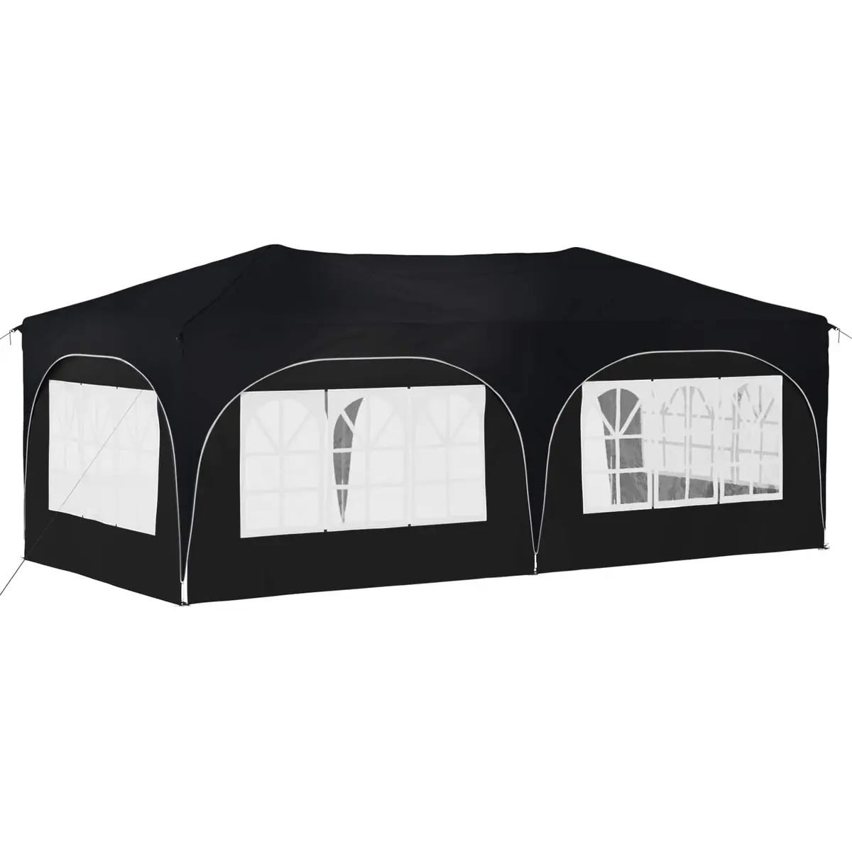 Pop-up Party Tent Adjustable Height 575 x 288 x 245 cm Outdoor Canopy Gazebo