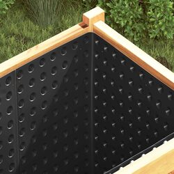Drainage Sheet 2 pcs Black 1 x 20 m HDPE Garden Terrace Outdoor Water Management