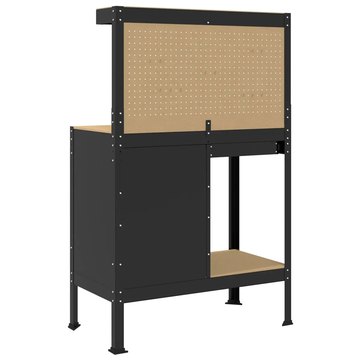 Black Workbench 90 x 49 x 141 cm
