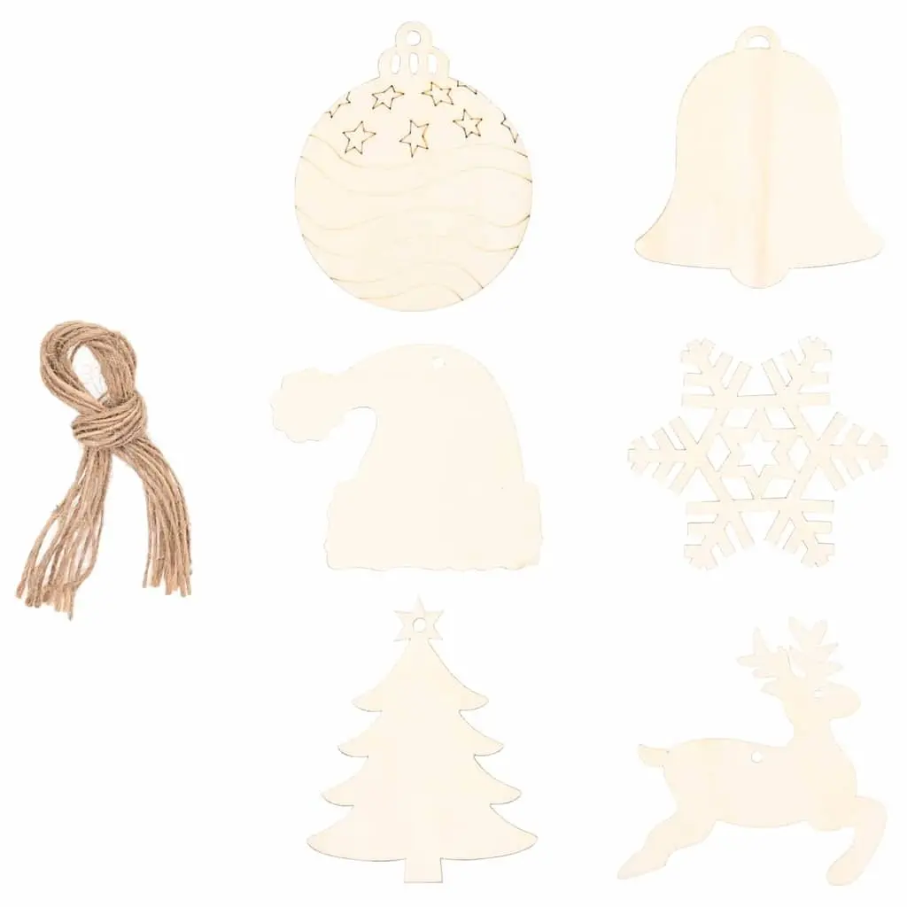 Hanging Christmas Tree 90 cm Warm LED Lights Wall Door Decor Natural Ash Wood