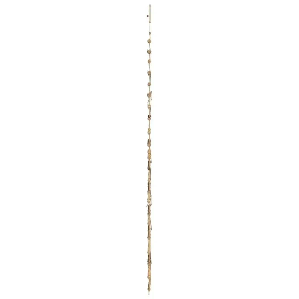 Hanging Christmas Tree Solid Ash Wood 210cm with 130 Warm White LEDs Indoor Outdoor Decoration
