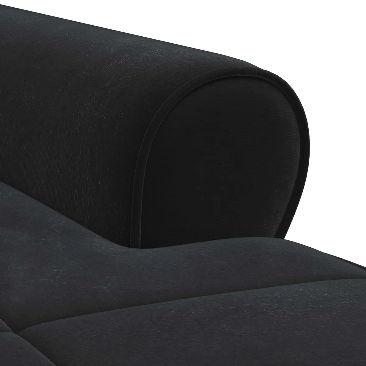 Black Velvet Chaise Lounge Chair