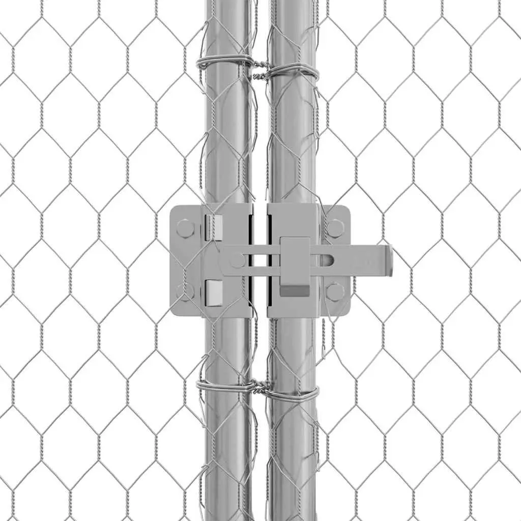 Chicken Cage Galvanised Steel 400x170x177cm Backyard Poultry Habitat