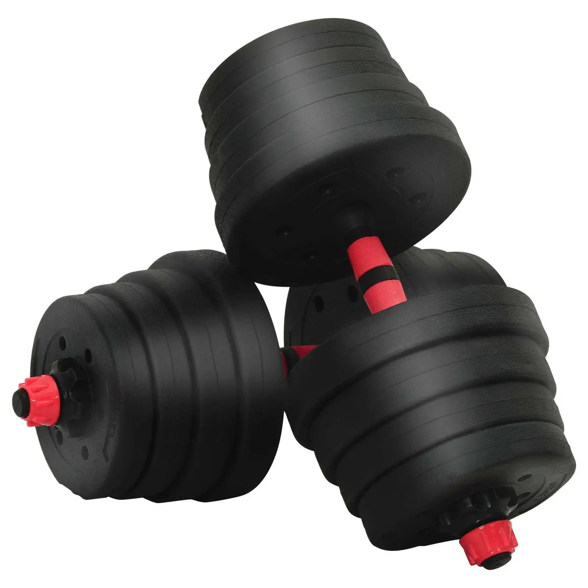 Adjustable Dumbbell Barbell Kettlebell Set 30kg Home Gym Weight Training