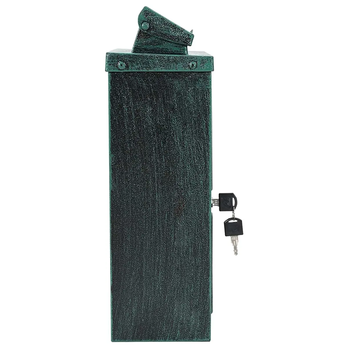 Wall Mounted Mailbox Vintage Green Cast Aluminum 29 x 13 x 41 cm