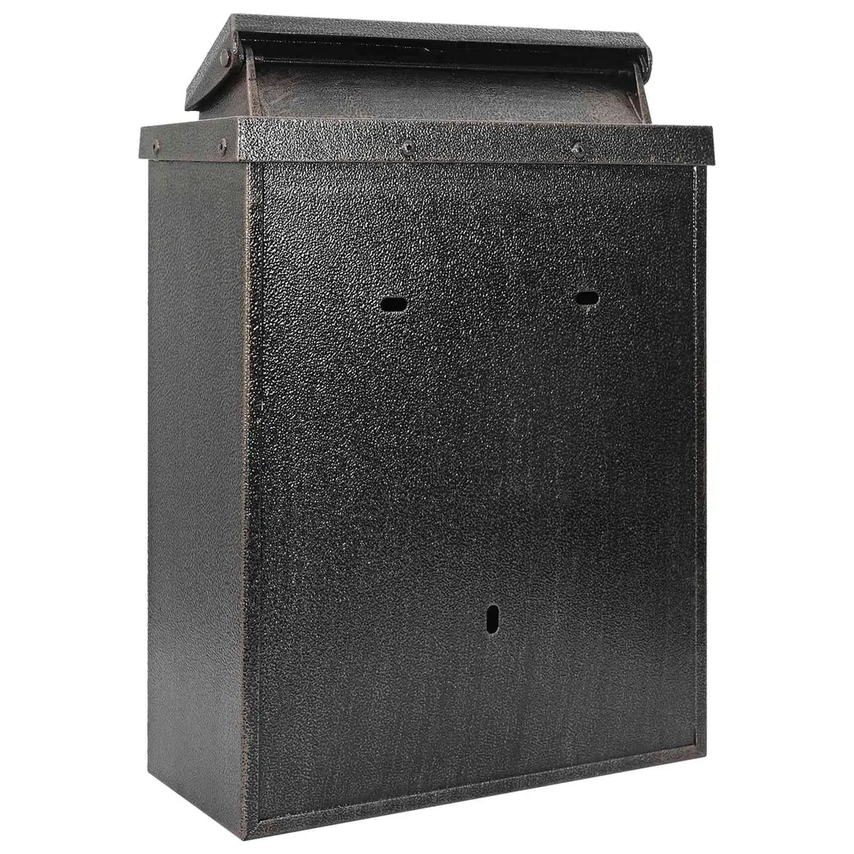 Wall Mounted Mailbox Vintage Bronze Cast Aluminium Outdoor Size 29 x 13 x 41 cm