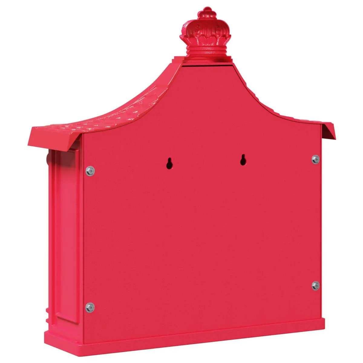 Wall Mounted Mailbox Vintage Retro Red 40.5 x 16 x 45 cm Outdoor Decor