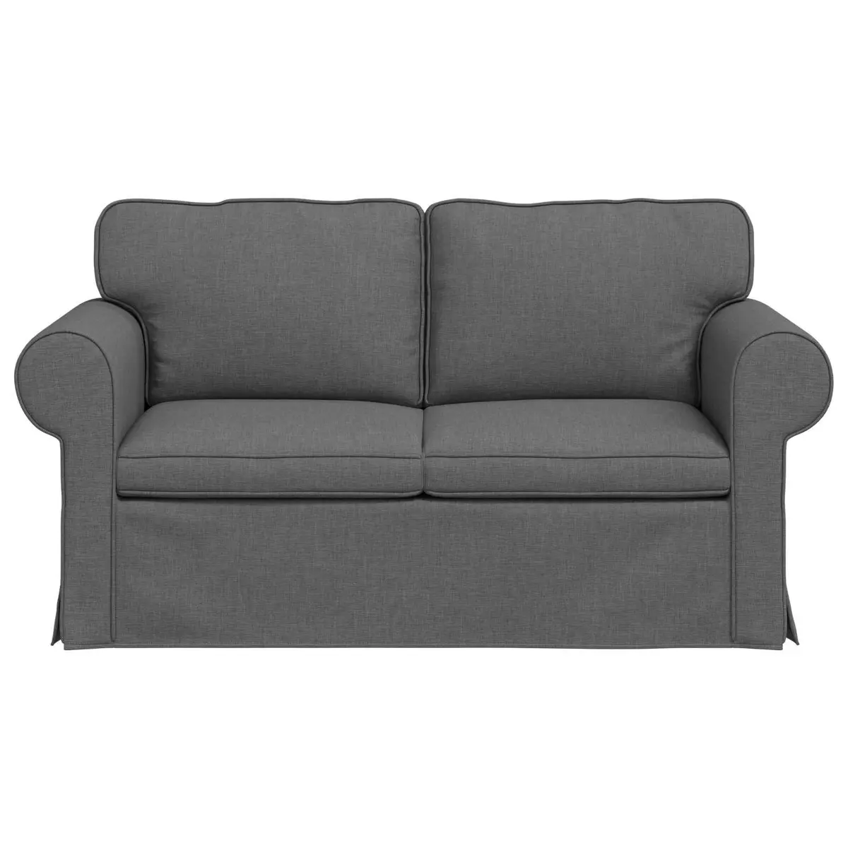Modern Sofa Grey Modular Lounge Couch Living Room Furniture Clean Lines Design