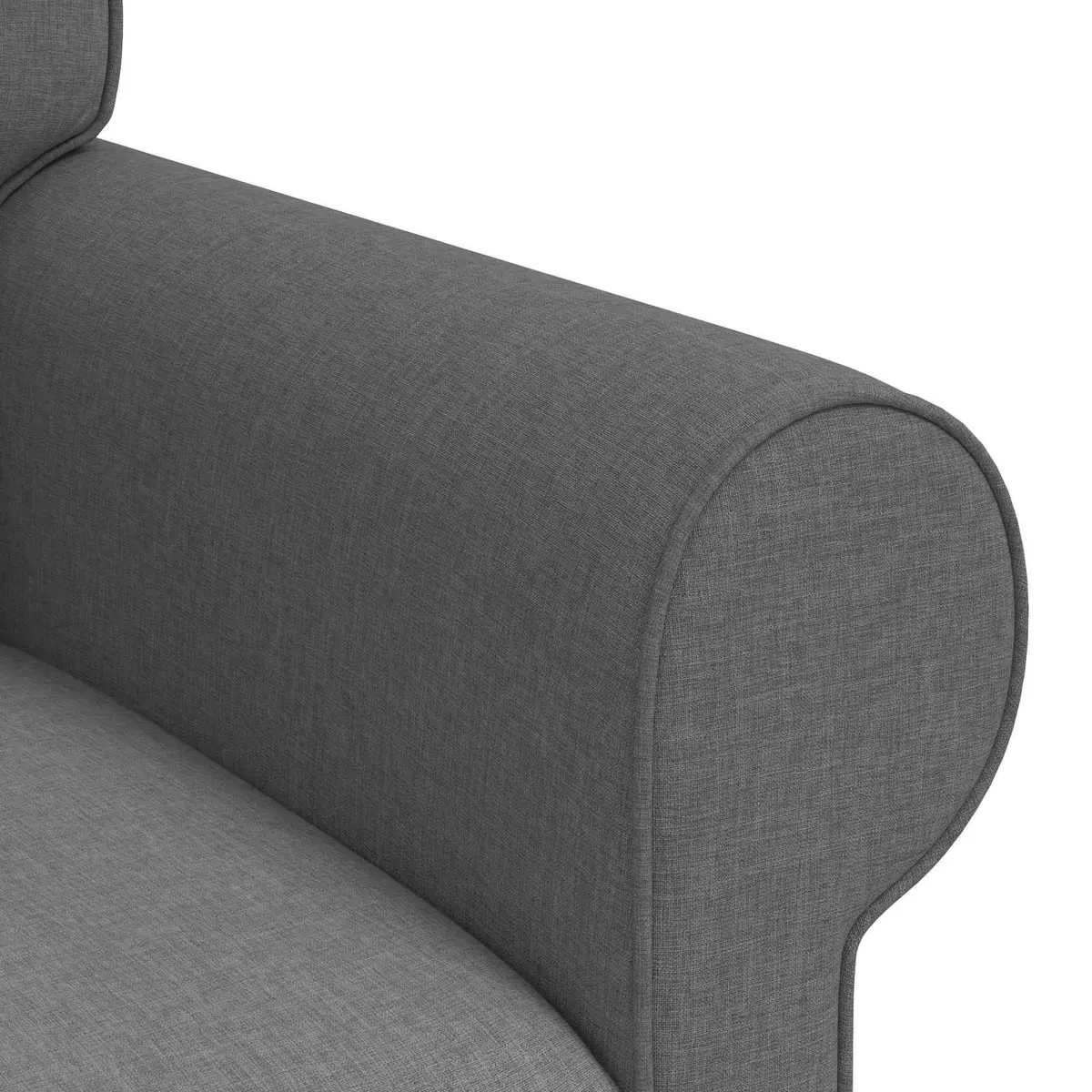 Modern Sofa Grey Modular Lounge Couch Living Room Furniture Clean Lines Design