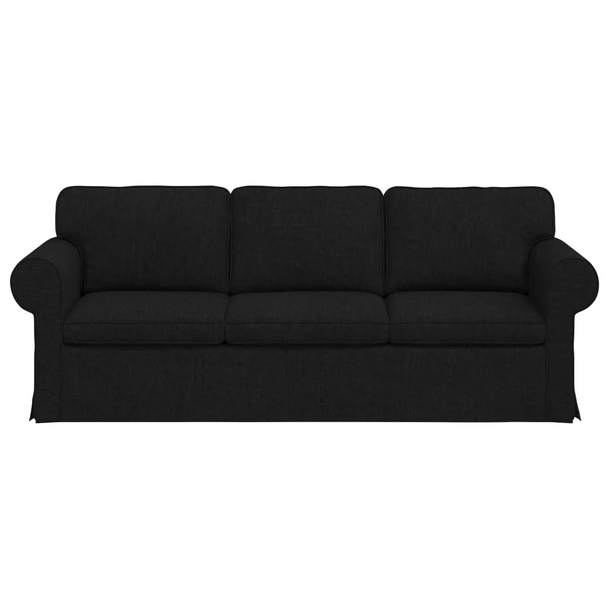 Modern Sofa Black Modular Sectional Living Room Furniture Deep Comfortable Seats