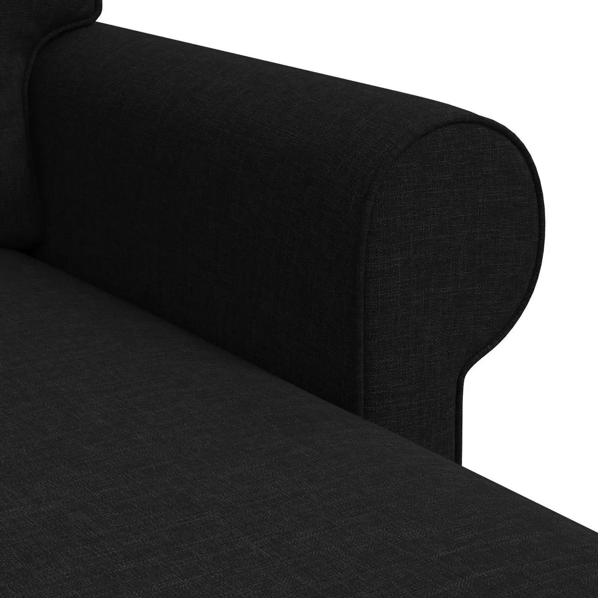 Modern Sofa Black 195x138x80cm Fabric Living Room Bedroom Lounge Couch Settee