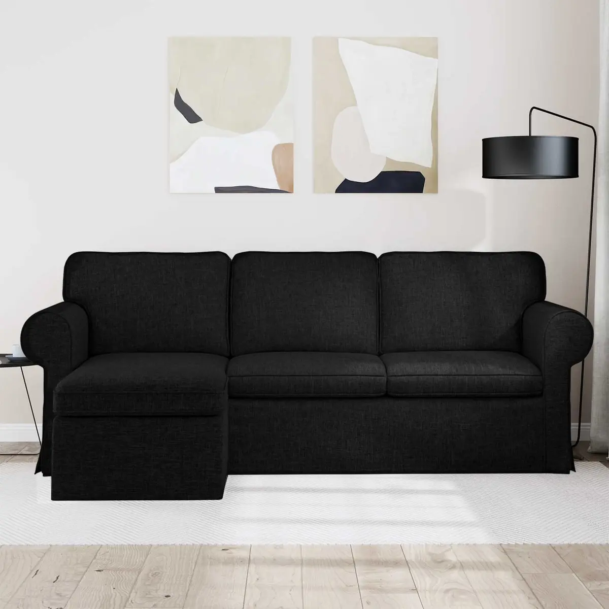 Black Fabric Sofa for Comfort and Style