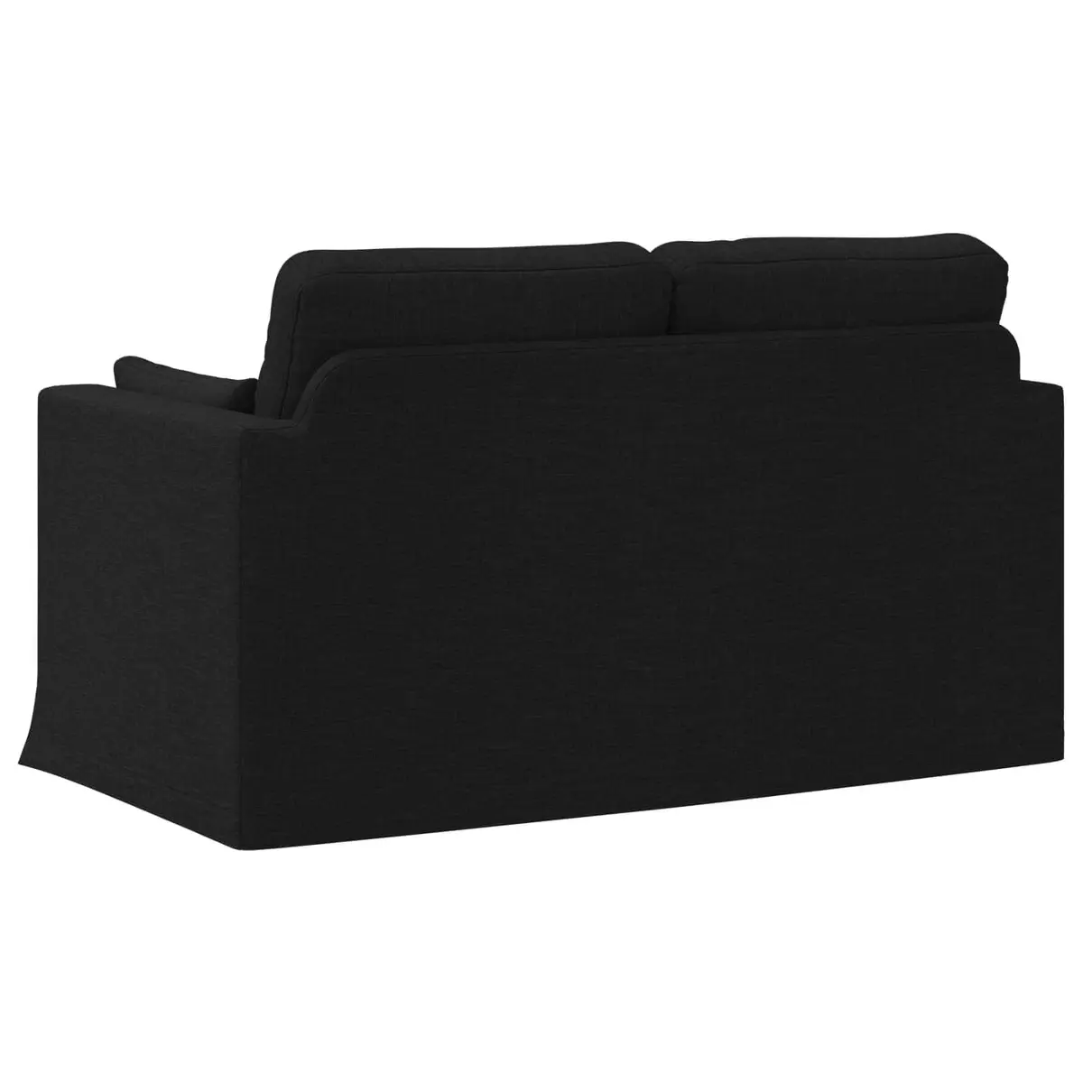 Modular Fabric Sofa Black 139x78x80cm Contemporary Lounge Seating