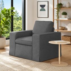 Modern Modular Sofa Grey Fabric Sectional Living Room Lounge Furniture