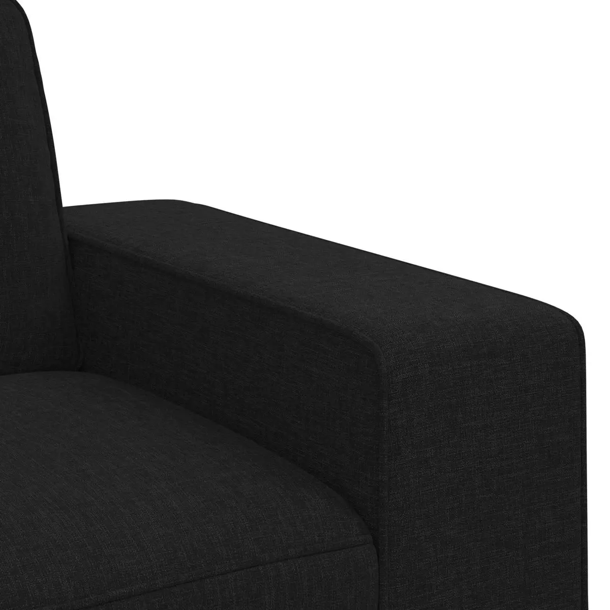 Modular Sofa Black Sectional Lounge Couch Contemporary Living Room Furniture