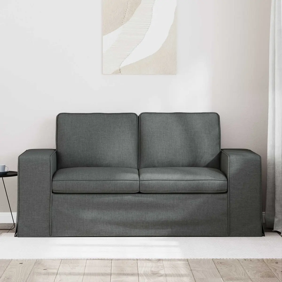 Modern Grey Sofa 162x80x82cm Modular Sectional Lounge Living Room Furniture
