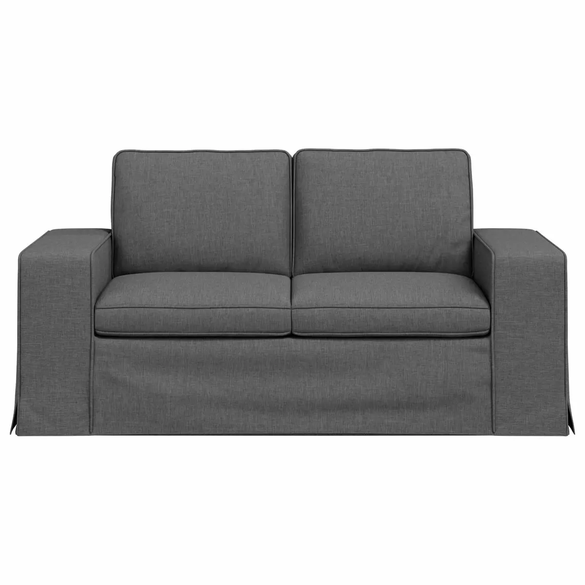 Modern Grey Sofa 162x80x82cm Modular Sectional Lounge Living Room Furniture