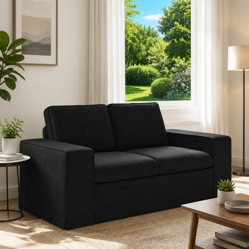 Black Modular Sofa