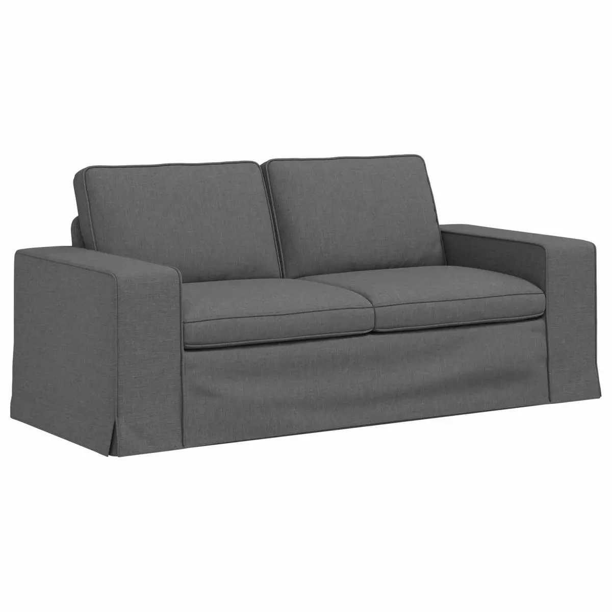 Sofa Dark Grey Fabric Modular Sectional Lounge Couch Adjustable Living Room