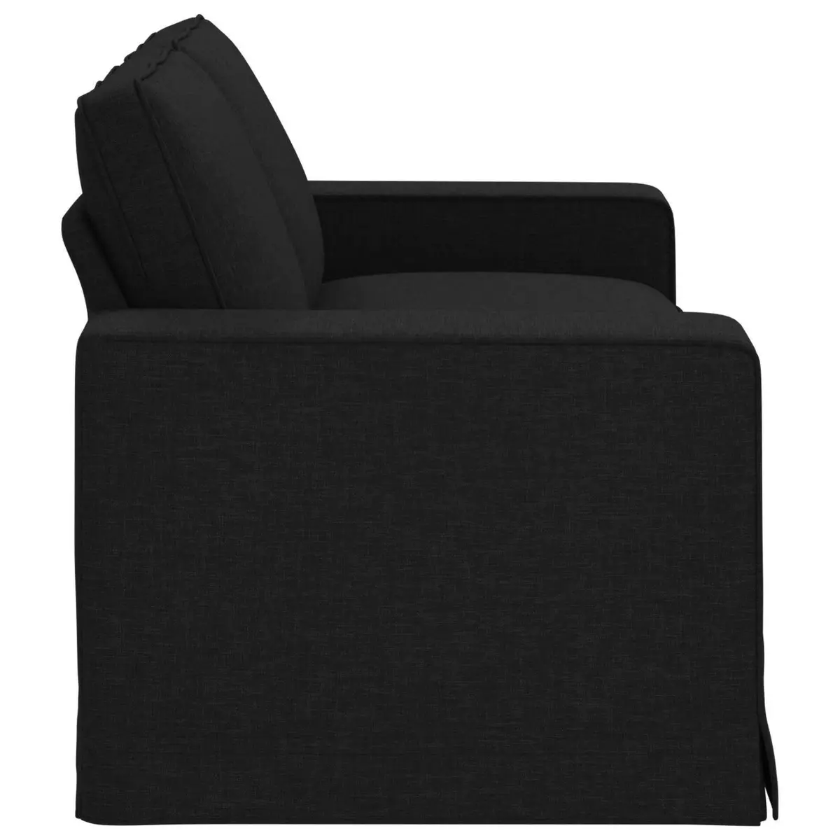 Modular Black Sofa for Relaxation