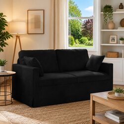 Your New Favorite Black Velvet Sofa Awaits