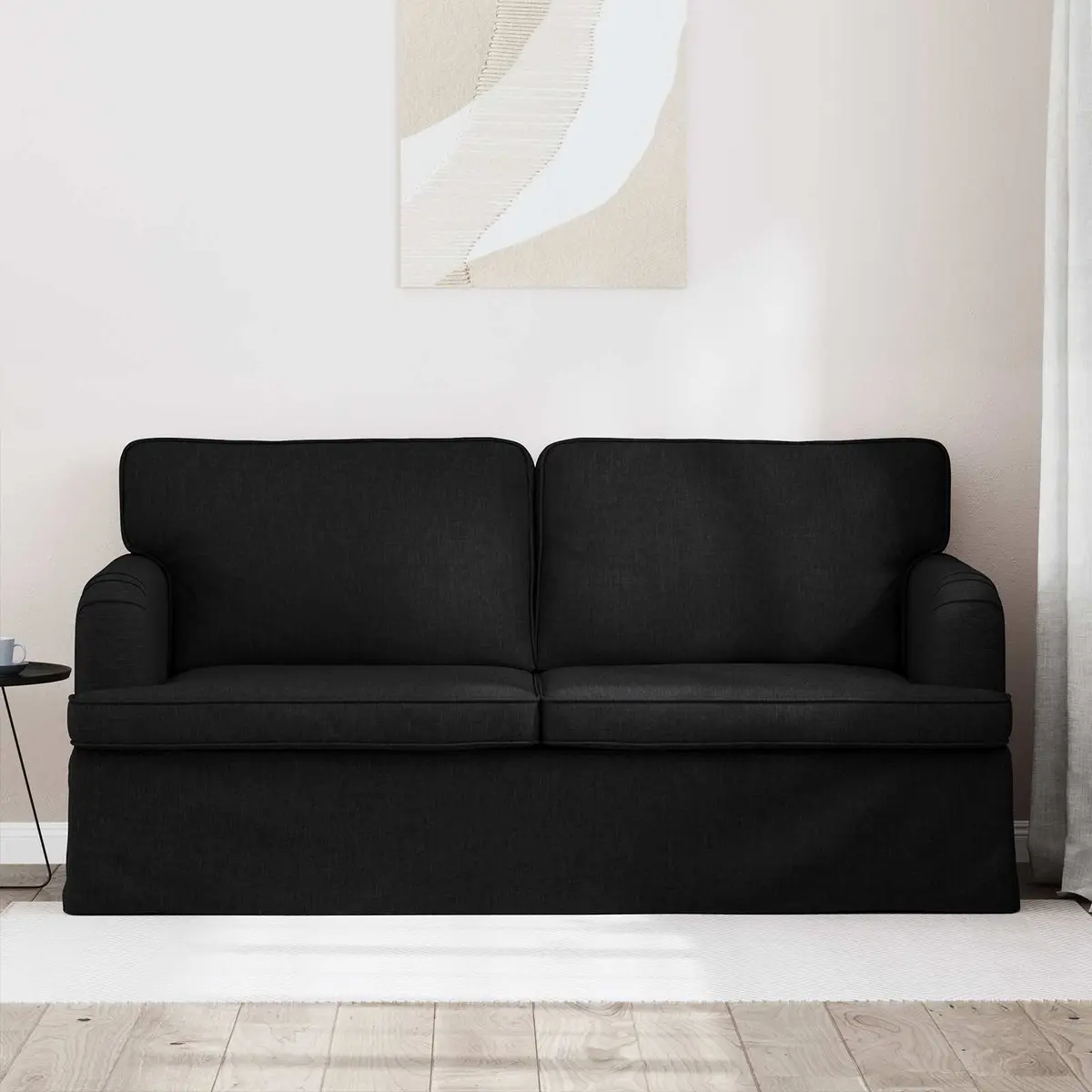 Black Fabric Sofa