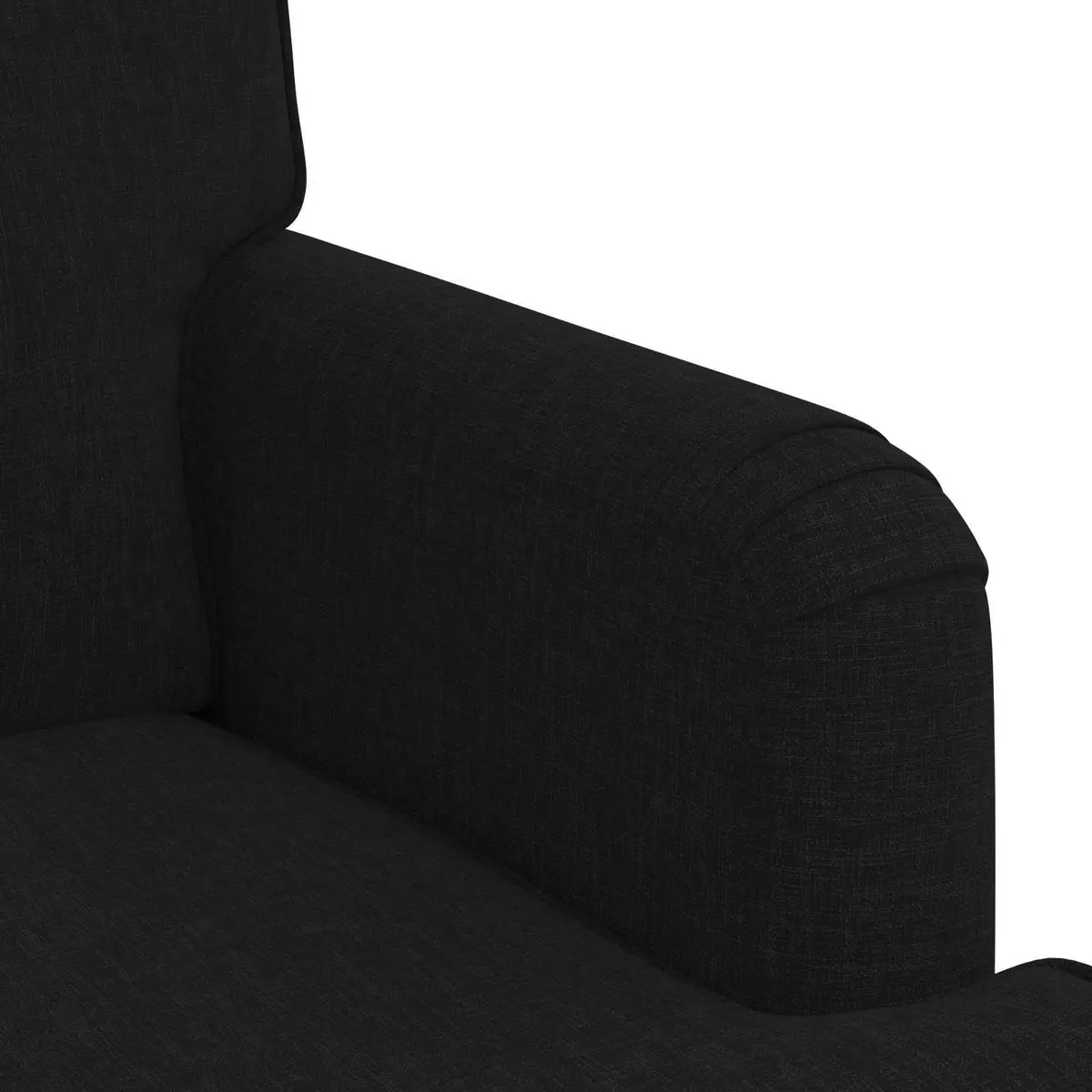 Black Fabric Sofa