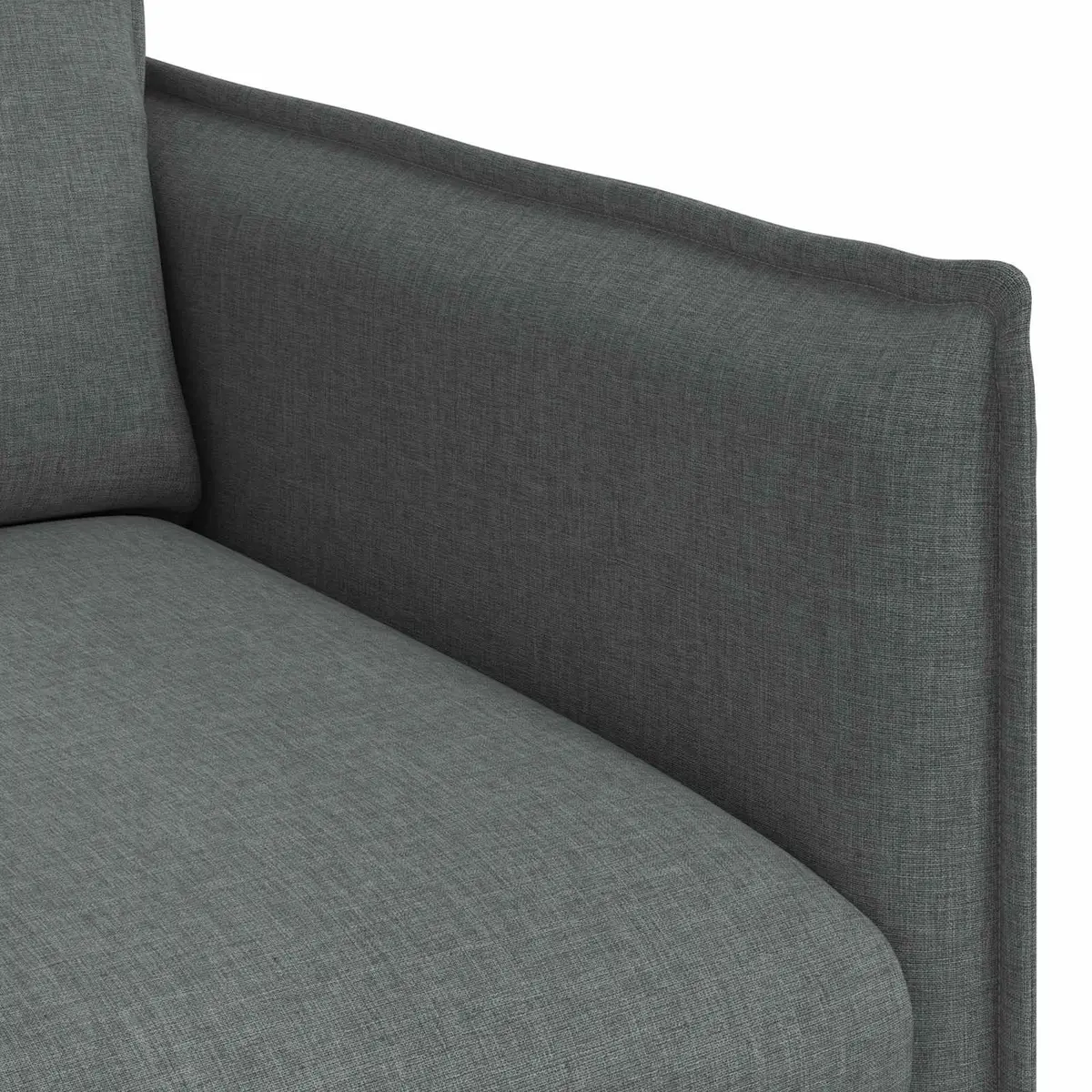 Sofa Grey Fabric Modern Lounge Seating Modular Design Living Room Furniture