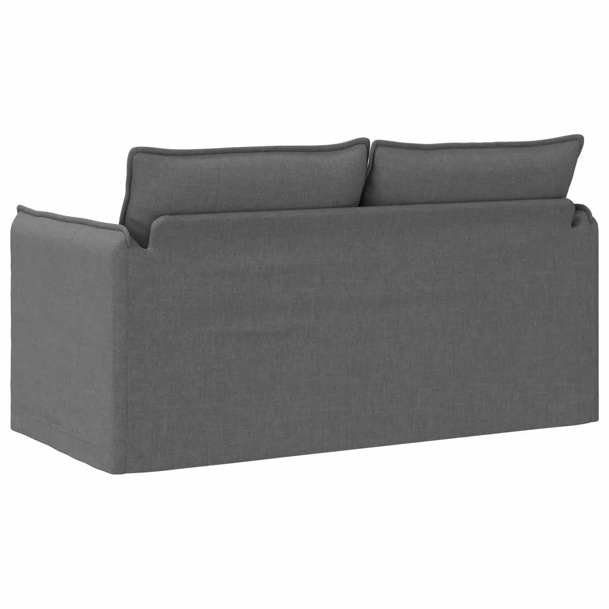Grey Fabric Sofa 156 x 82 x 85 cm Modular Lounge Settee Modern Living Room Couch