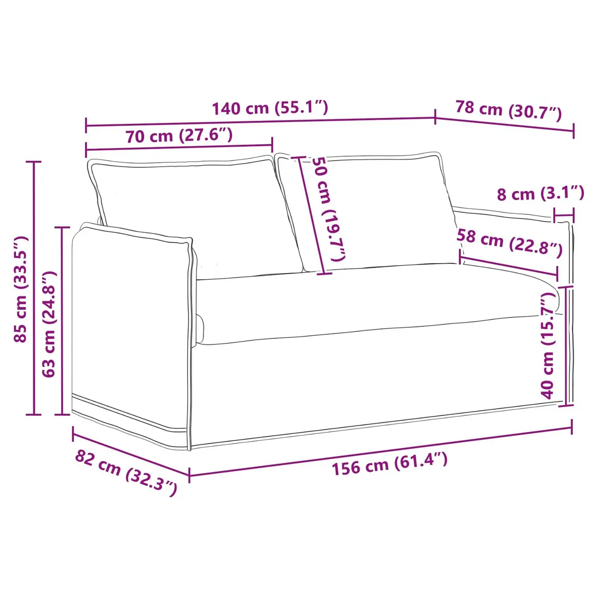 Black Fabric Sofa Modern Lounge Seating Modular Design Living Room Couch