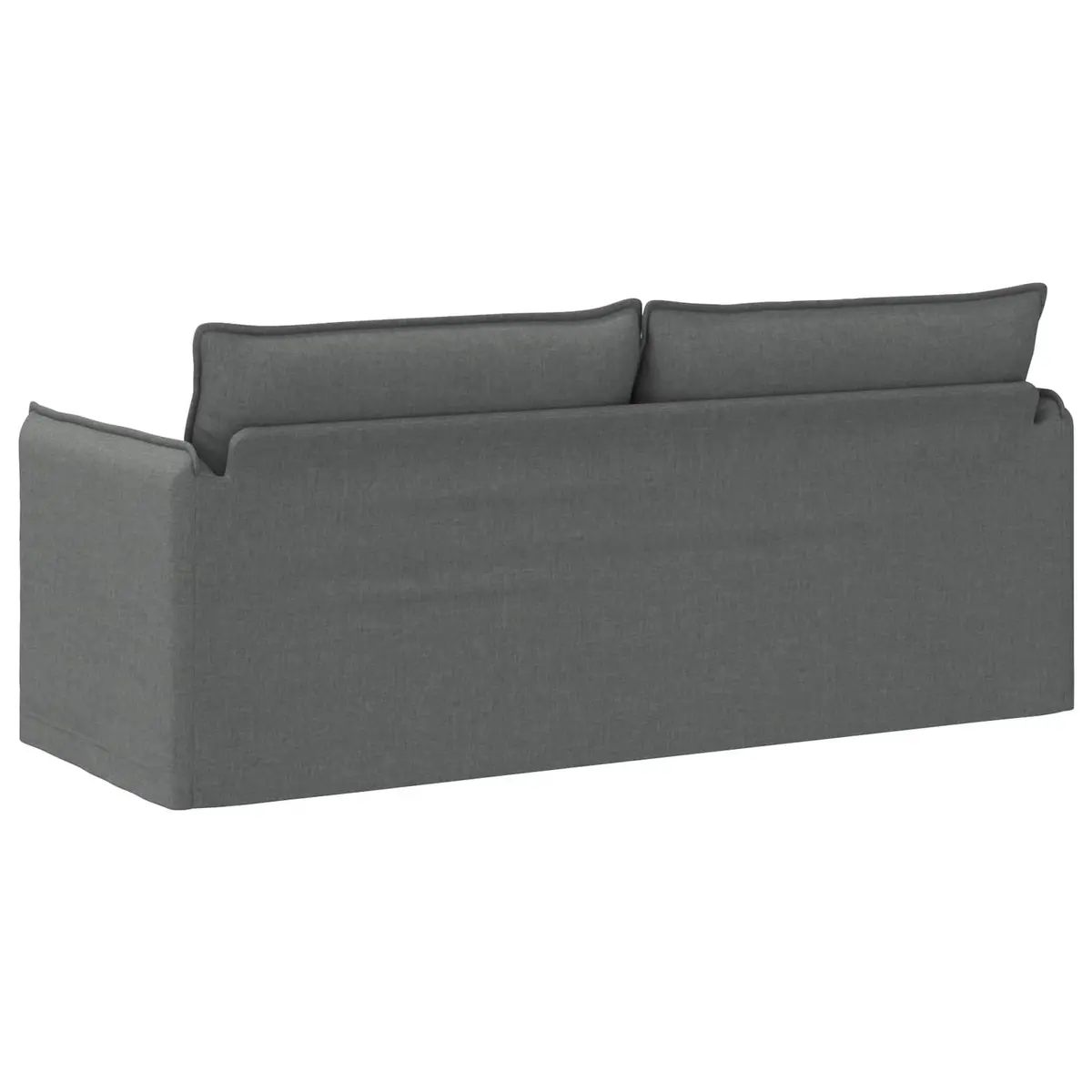 Modern Grey Fabric Sofa Modular Lounge Seating Rectangular Couch Living Room