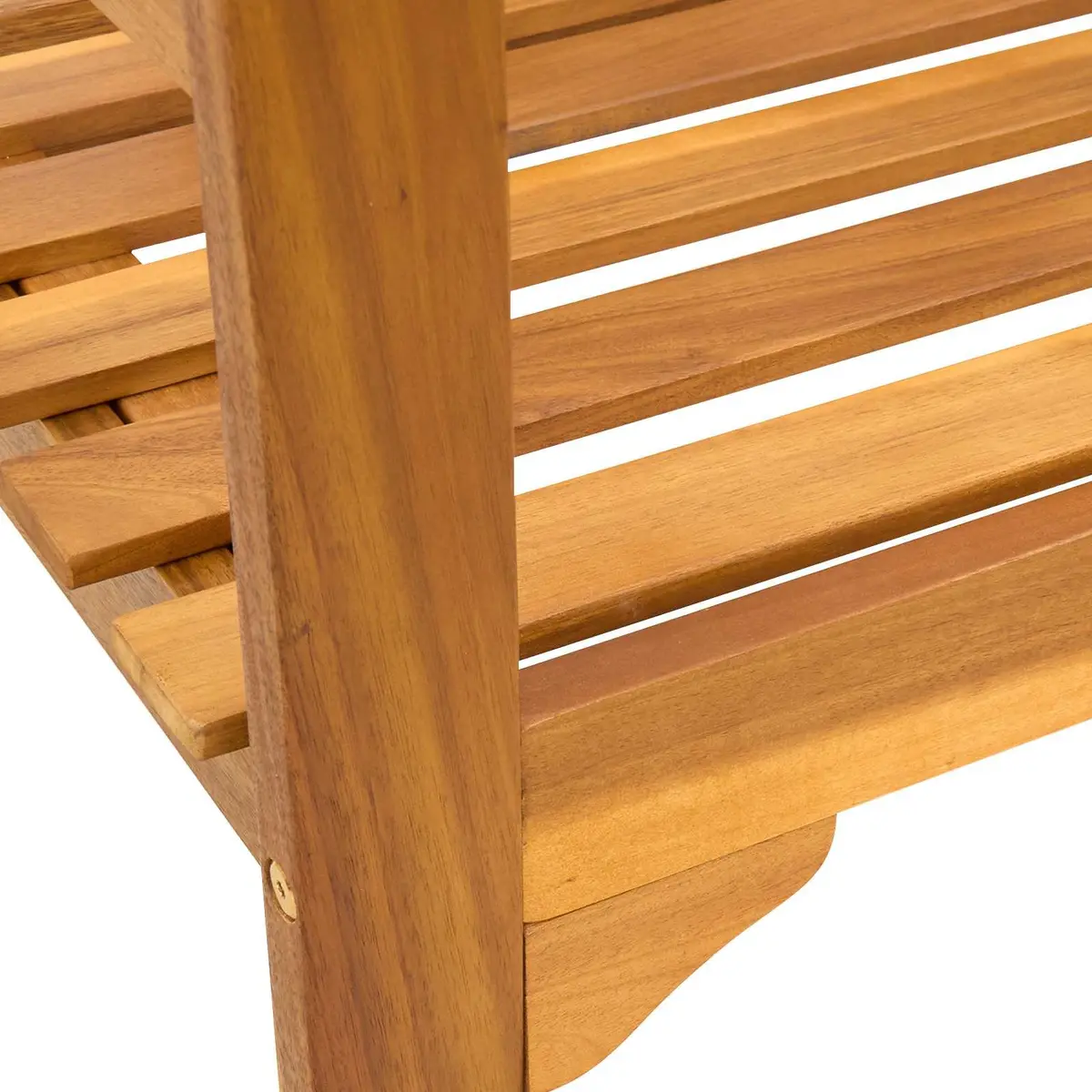 Outdoor Rose Bench Hand-Carved Garden Seating Solid Wood Patio Furniture