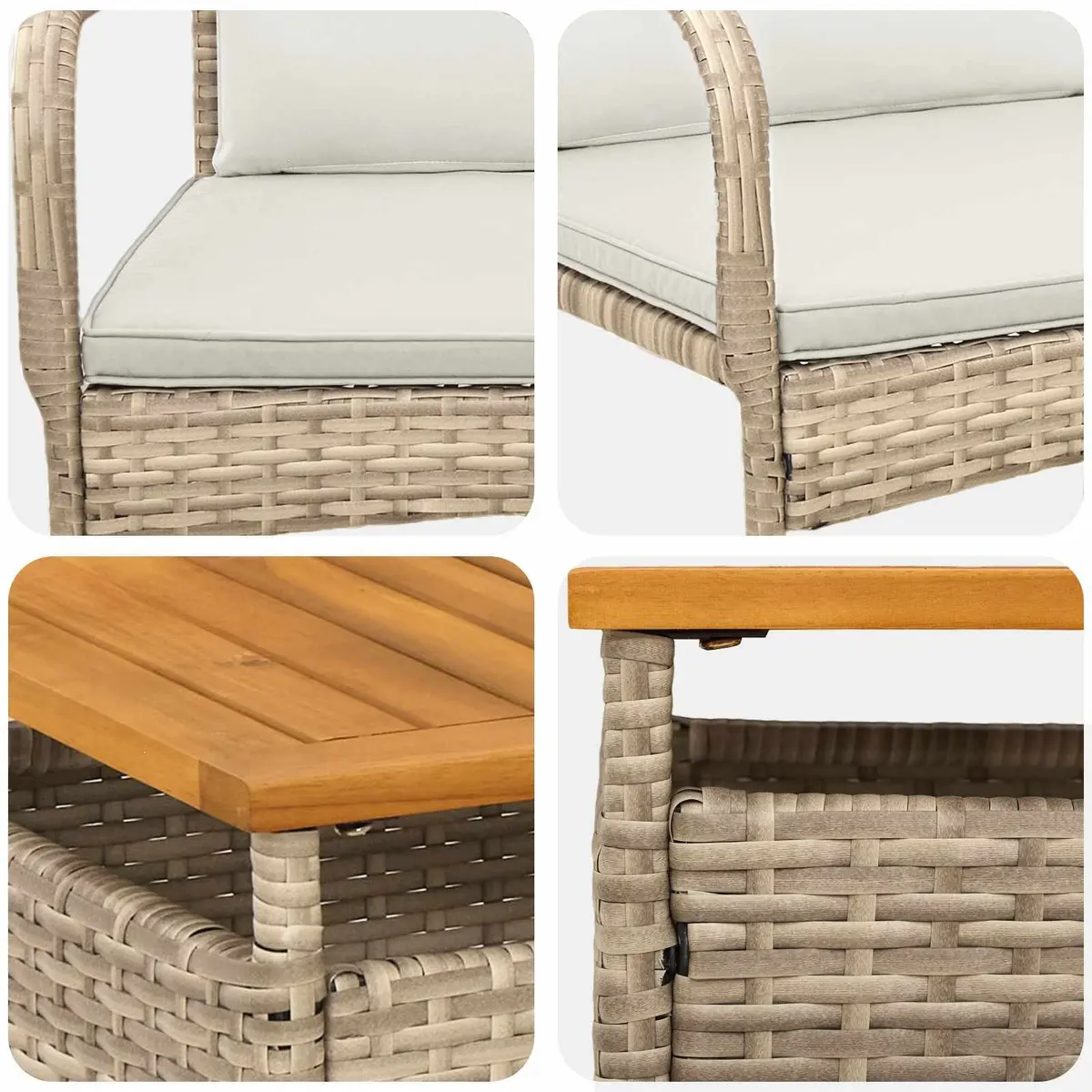 Outdoor Furniture Set with Cushions