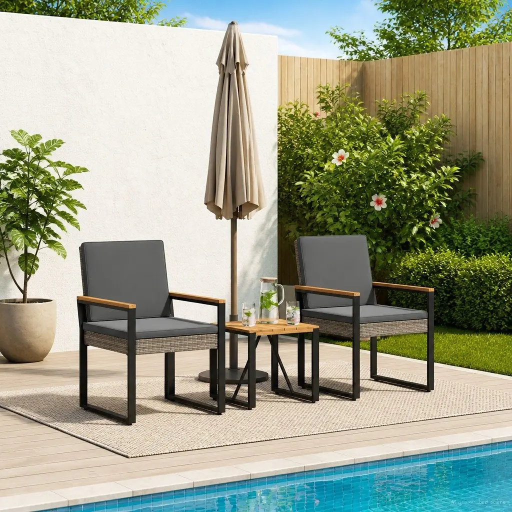 3-Piece Outdoor Lounge Set for Relaxation