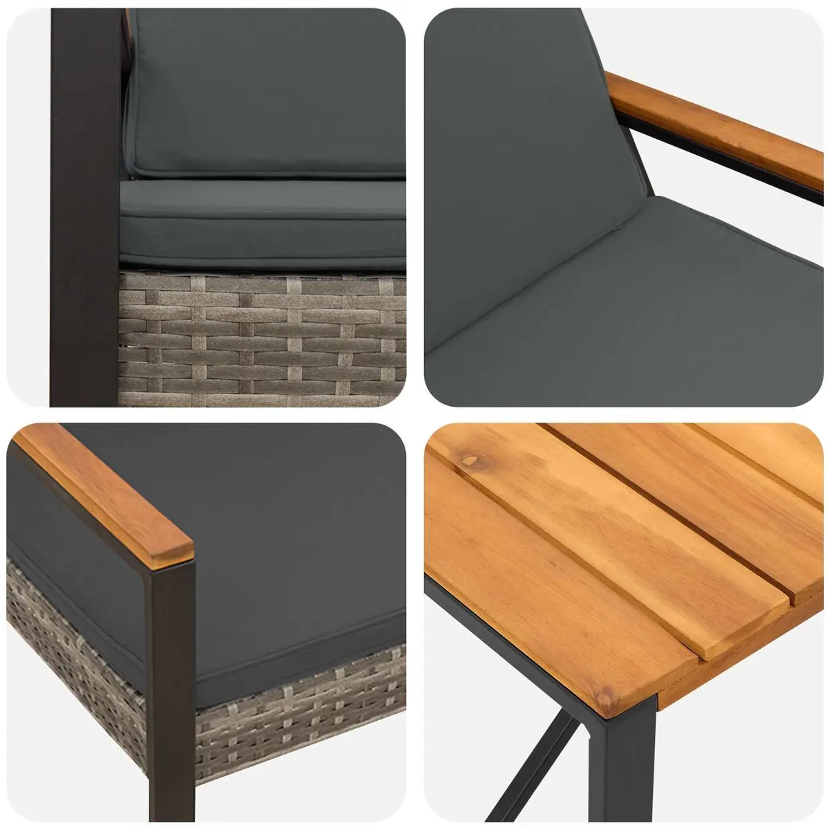 3-Piece Outdoor Lounge Set for Relaxation