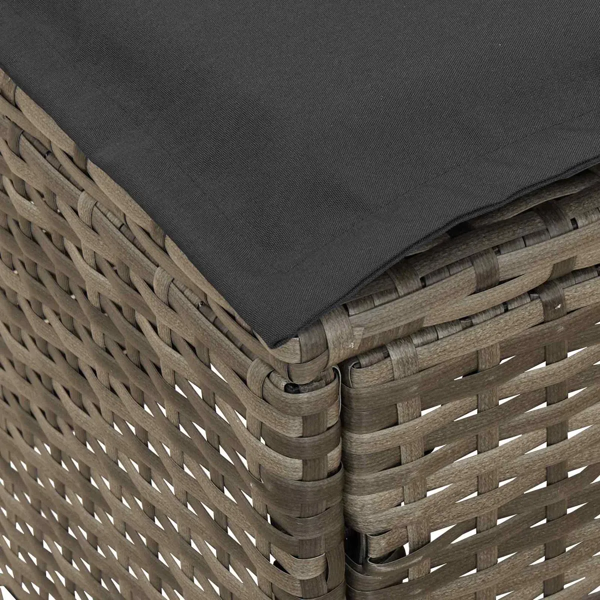 Grey Footstool for Relaxation