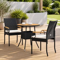 Inviting Rattan Chairs with Cushions – Perfect for Relaxing Outdoors
