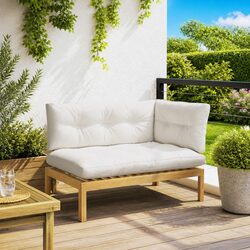 Corner Sofa Unit Garden Outdoor Sectional Seating Acacia Wood Patio Furniture
