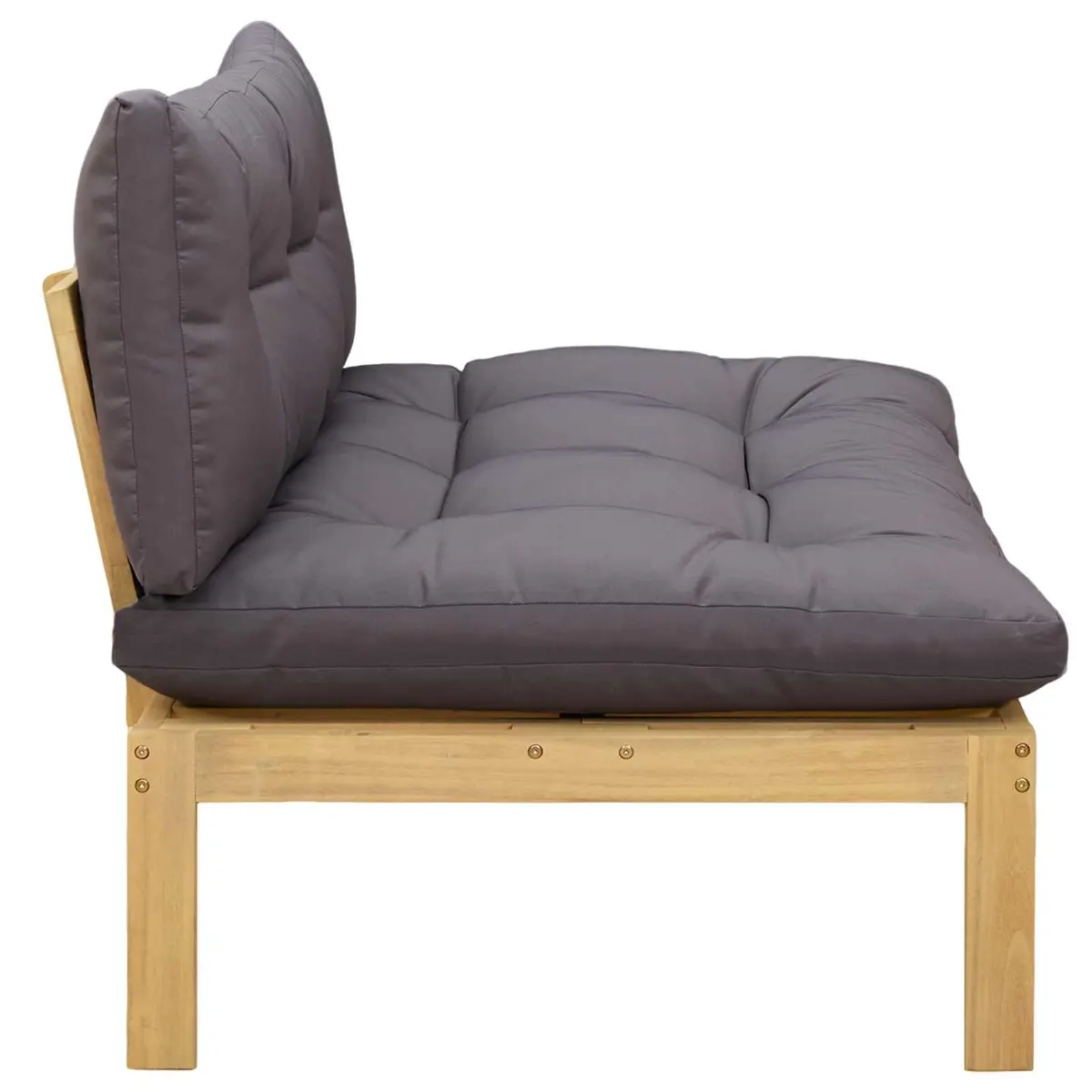 Outdoor Sofa Middle Unit in Acacia Wood