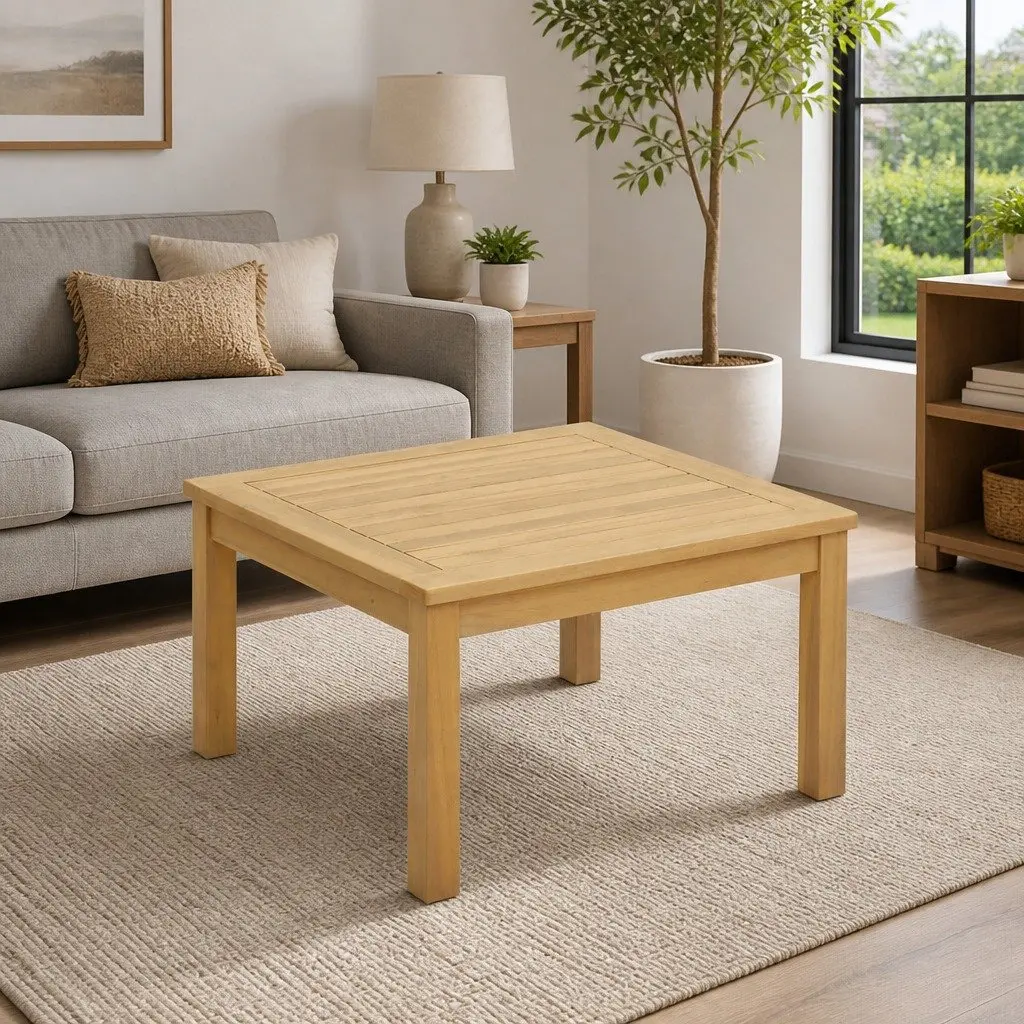 Solid Acacia Wood Coffee Table
